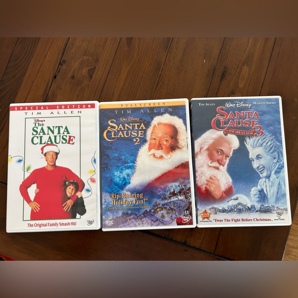 The Santa Clause Trilogy DVDs